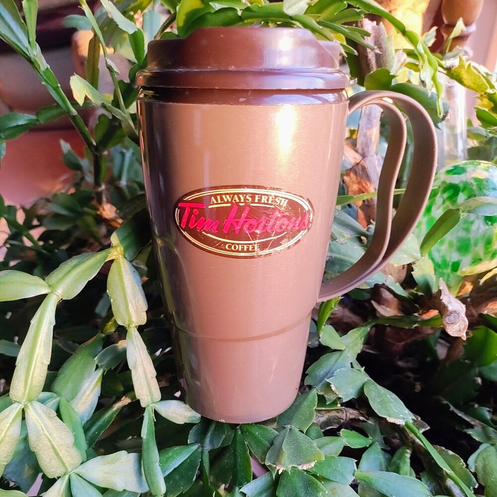 Tim Hortons travel mug  used vintage, clean,